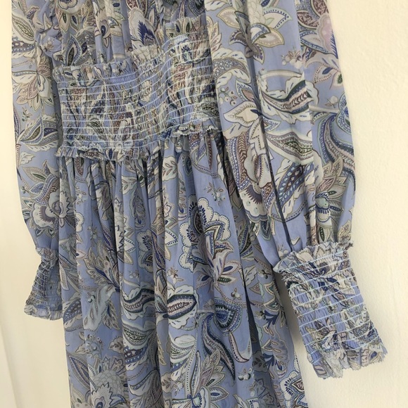 Zimmermann NWT Lucky Shirred Mini Dress Size 0 - Picture 3 of 5